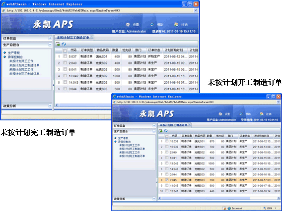 异常控制台，